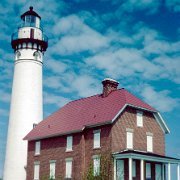 IMG00767 Au Sable Light is an active lighthouse in the Pictured Rocks National Lakeshore west of Grand Marais, Michigan off H-58. Until 1910, this aid to navigation was...