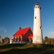 2011-10-08_18-06_15218_WTA_5DM2 Tawas Point Light is located in the Tawas Point State Park off Tawas Bay in Lake Huron in Baldwin Township in Northern Michigan.