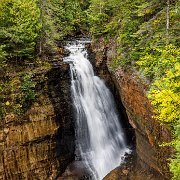 Waterfall Miners Falls, Pictured Rocks National Lakeshore, Munising, Michigan