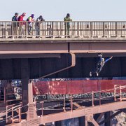 2024-04-22_386001_WTA_R5 2024 Road Trip - Day 20 Base Jumping The Perrine Memorial Bridge, an iconic structure in Twin Falls, Idaho, has a rich history that dates back to its original...