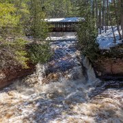 2023-04-14_173722_WTA_R5 Amnicon Falls is a scenic waterfall and state park located in northern Wisconsin, near the border with Minnesota. The falls were formed during the last ice age,...