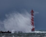 2023-04-01_000205_WTA_R5 The Muskegon South Breakwater Light is a historic lighthouse located on the south breakwater at the entrance to Muskegon Lake, in Muskegon, Michigan, USA. The...