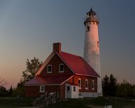 2013-10-09_18-55_36126_WTA_5DM3 Tawas Point Light is located in the Tawas Point State Park off Tawas Bay in Lake Huron in Baldwin Township in Northern Michigan.
