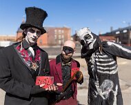 2014-03-23_12-22_10162_WTA_5DM3 The Marche du Nain Rouge The founder of Detroit, Antoine de la Mothe Cadillac, met a fortune teller in 1701 who told him his dreams about a red devil were of...