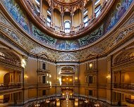 2025-10-04_415406_WTA_R5m2-HDR The Kansas State Capitol in Topeka is a monumental example of 19th-century American civic architecture, constructed over a period of 37 years from 1866 to 1903....