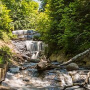 2012-07-01_15-31_04779_WTA_5DM3 Sable Falls is a waterfall located on Sable Creek in the eastern-most portion of the Pictured Rocks National Lakeshore in Alger County, Michigan. The falls...