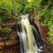 2014-10-09_56769_WTA_5DM3-2 Miners Falls is a waterfall located on Miners River in the western portion of the Pictured Rocks National Lakeshore in Alger County, Michigan. The falls drops...