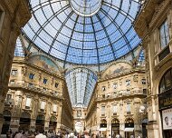 2006-09-17_13913_WTA_5DM1 The Galleria Vittorio Emanuele II is a double arcade in the center of Milan, Italy. The structure is formed by two glass-vaulted arcades intersecting in an...