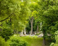 2014-07-05_22254_WTA_5DM3-2 Elmwood Cemetery was originally planned in 1846.[9] The first 42 acres (170,000 m2) were purchased from the George Hunt farm[10] using money from subscriptions...
