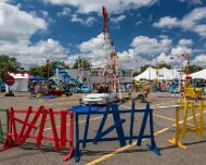 2012-07-28_11-43_07114_WTA_5DM3 Life size working verion of the Mouse Trap from the Mouse Trap Game. Photo taken at Makers Faire . It is the Midwest's largest do-it-yourself festival and also...