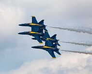 2017-08-31_135601_WTA_5DM4 The Blue Angels is the United States Navy's flight demonstration squadron, with aviators from the Navy and Marines. The Blue Angels team was formed in 1946,...