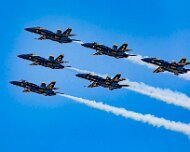 2020-05-12_002407_WTA_5DM4 Detroit - Blue Angels The Blue Angels flight demonstration squadron was formed in 1946 by the United States Navy. The unit is the second oldest formal aerobatic...