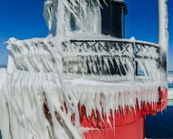 2026-02-01_303605_WTA_Mavic_4_1x The South Haven Lighthouse, marking the entrance to the Black River on Lake Michigan, has guided vessels since 1872, when the first wooden pier lights were...